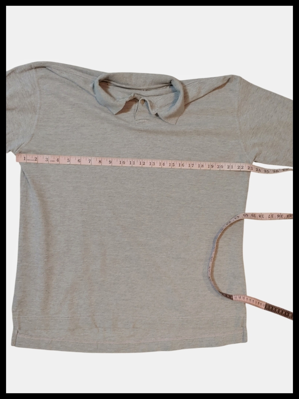 Men's Long-Sleeve Polo Shirt - Gray - Picture 3 of 6
